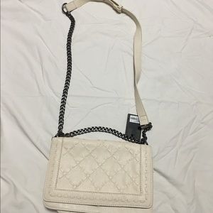 Forever 21 white leather purse